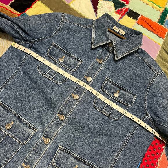 Duck Head 4 Front Pocket Flared Ended Denim Jacket Medium - Picture 6 of 7